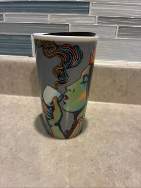 Starbucks Siren 25th Anniversary Ceramic Tumbler Travel Mug (2016) 12oz mermaid